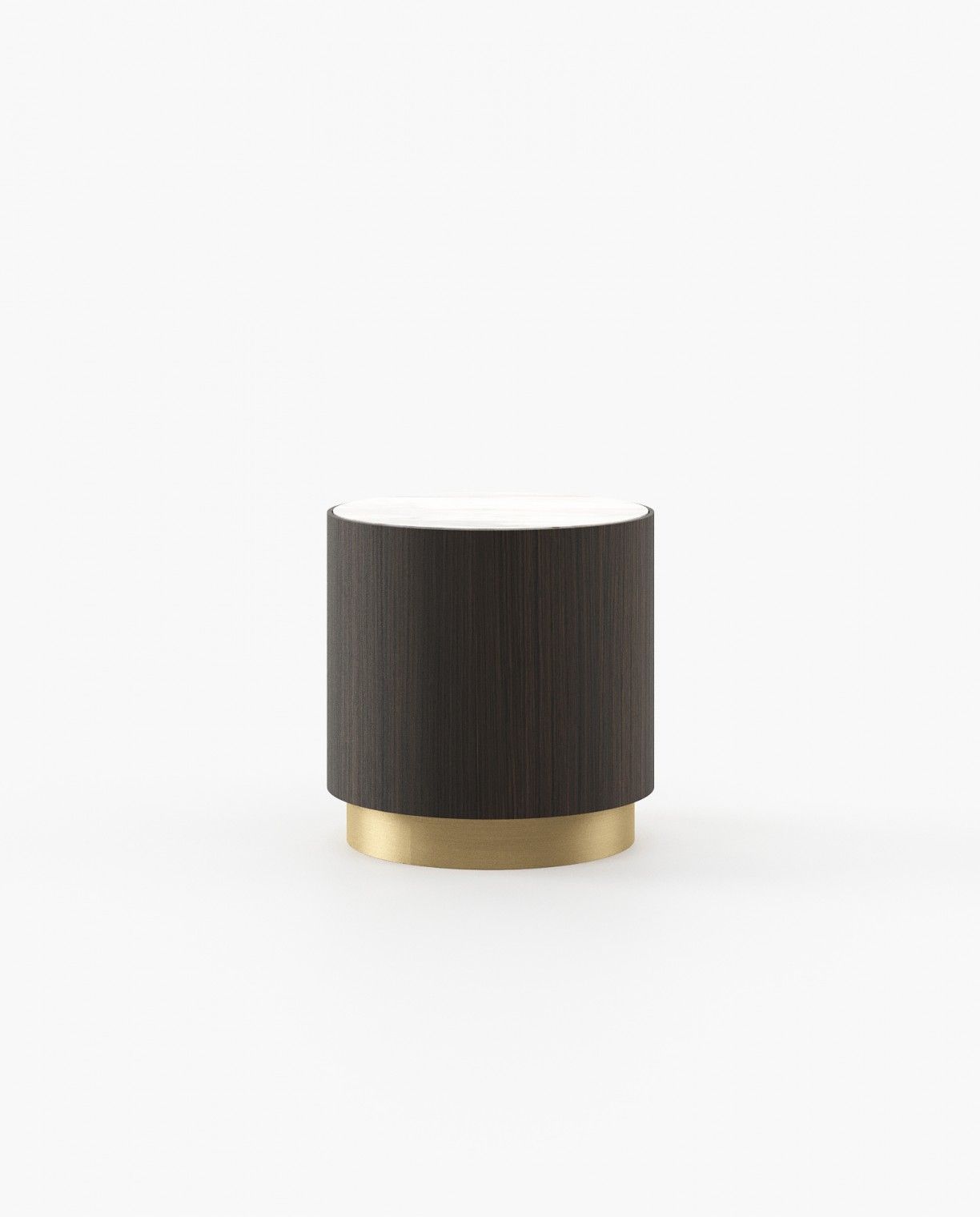 Laskasas GOLD Nest & Side Table Smoked Oak Veneer Matte - Araco Interiors