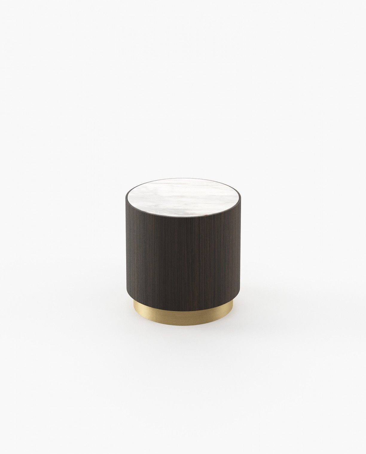 Laskasas GOLD Nest & Side Table Smoked Oak Veneer Matte - Araco Interiors