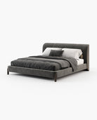 Laskasas GRAY Bed & Headboard Vienna Anthracite - Araco Interiors