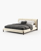 Laskasas GRAY Bed & Headboard Vienna Cream - Araco Interiors