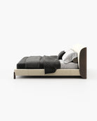 Laskasas GRAY Bed & Headboard Vienna Cream - Araco Interiors