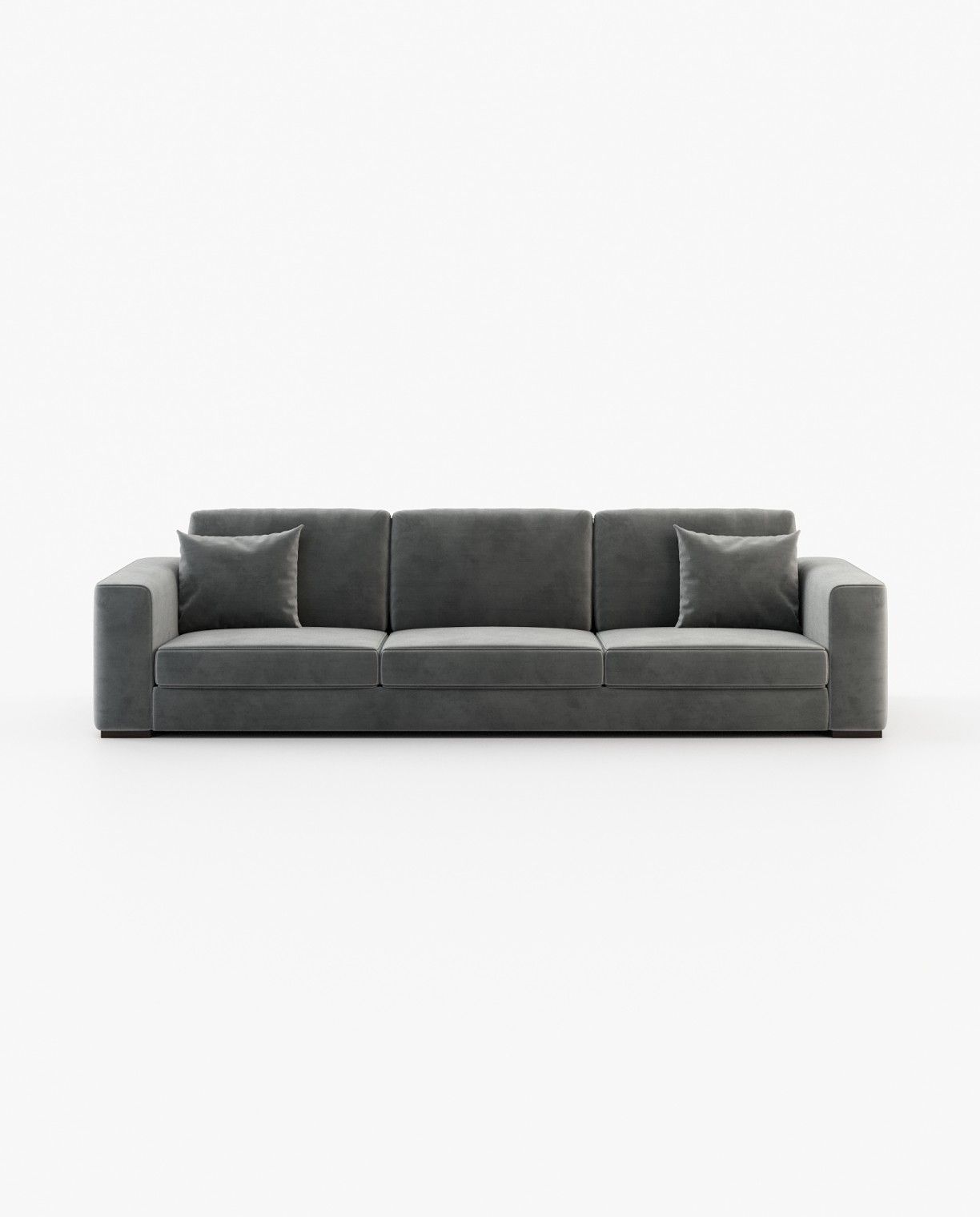 Laskasas GREY 3 seater Sofa Vienna Anthracite - Araco Interiors