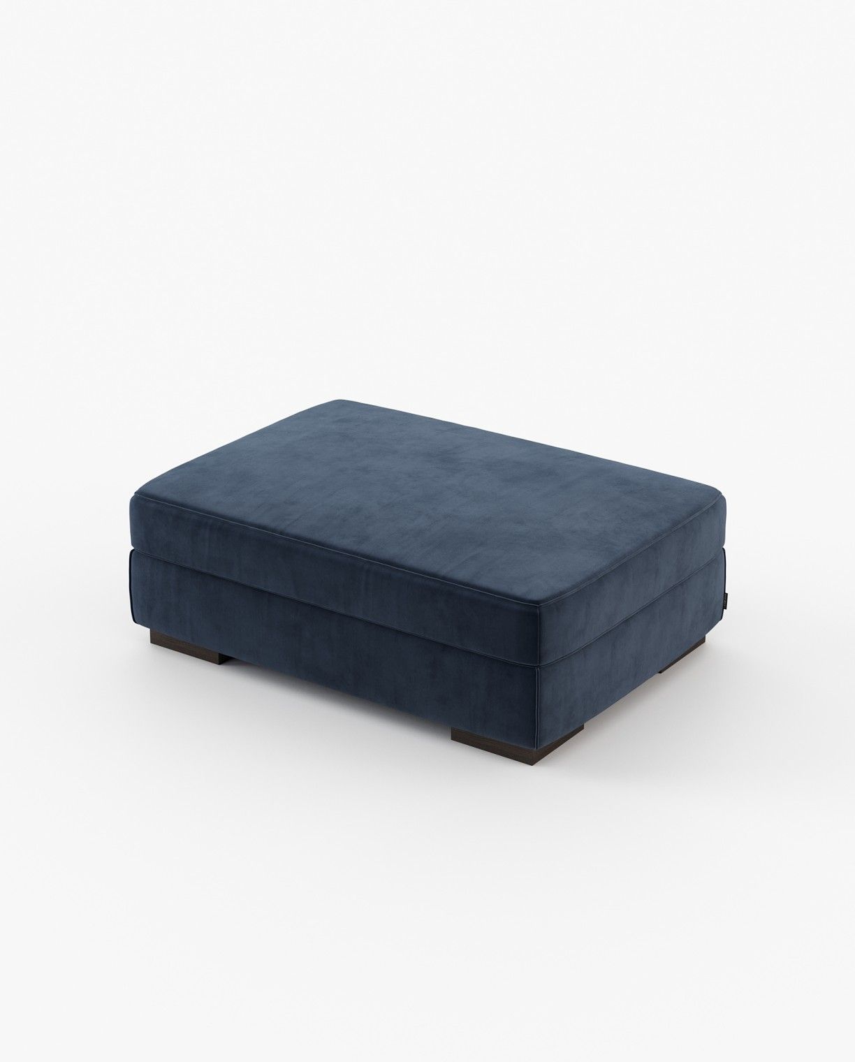 Laskasas GREY Footstool & Pouf Vienna Deep Blue - Araco Interiors