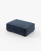 Laskasas GREY Footstool & Pouf Vienna Deep Blue - Araco Interiors