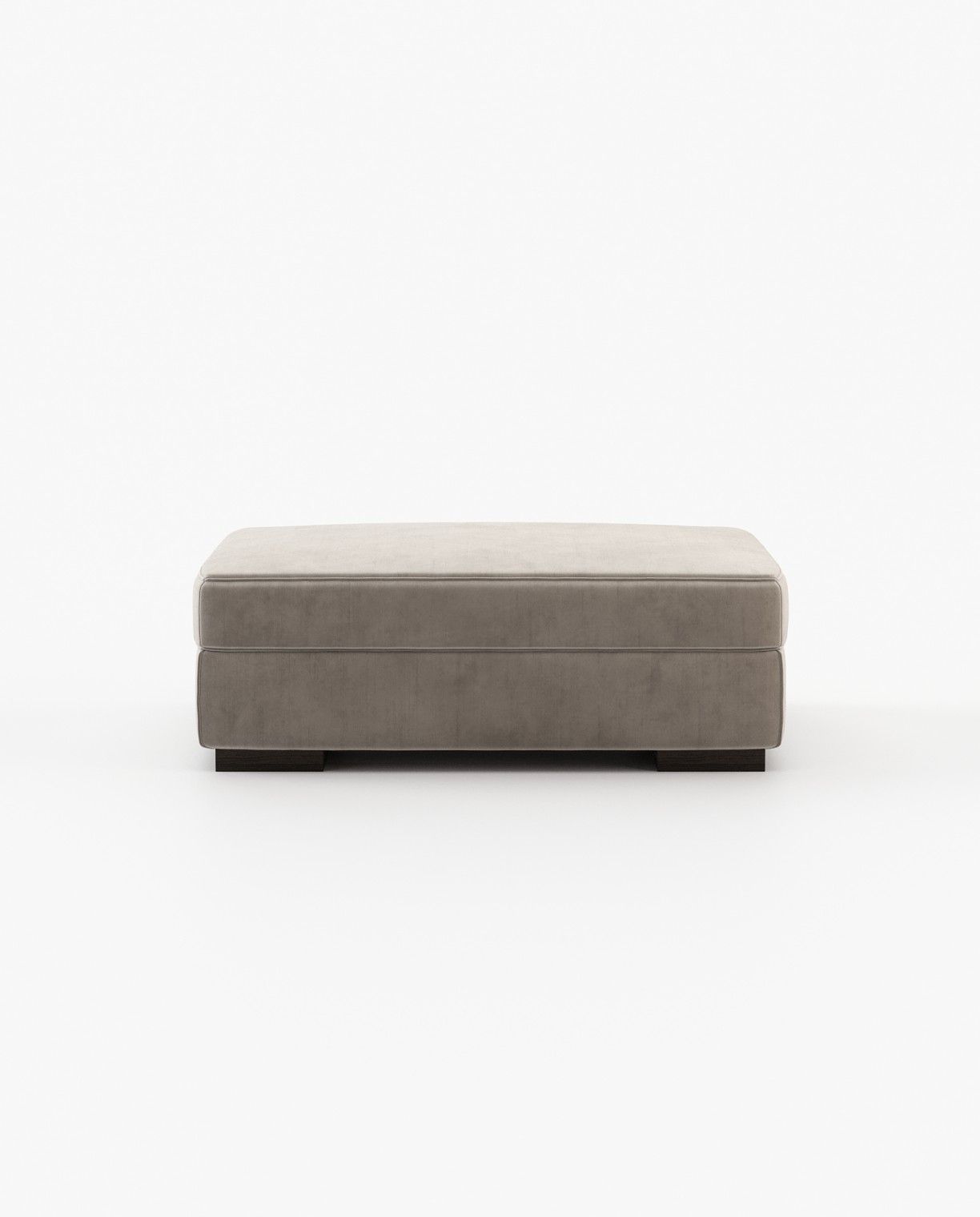 Laskasas GREY Footstool & Pouf Vienna Khaki - Araco Interiors