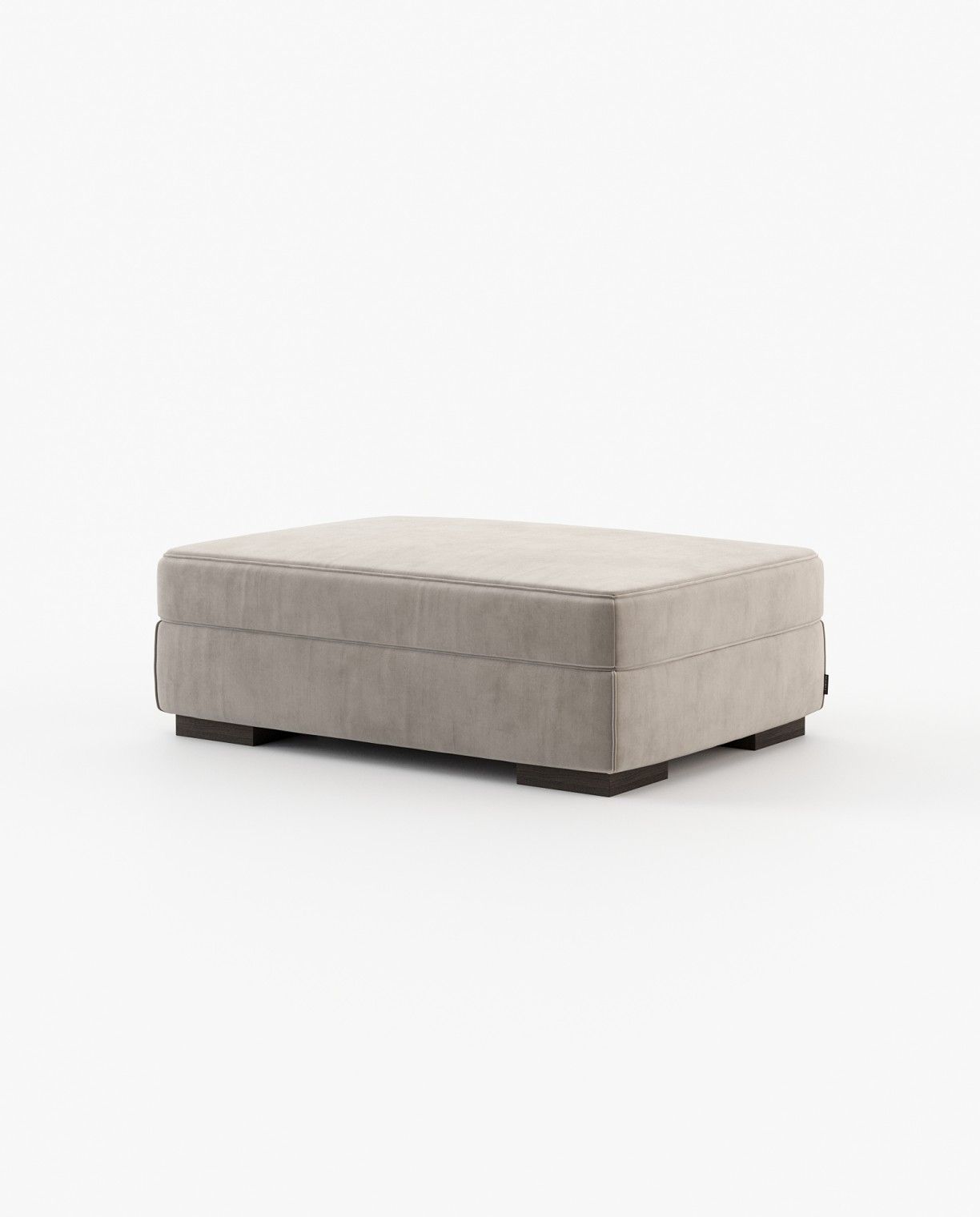 Laskasas GREY Footstool & Pouf Vienna Khaki - Araco Interiors