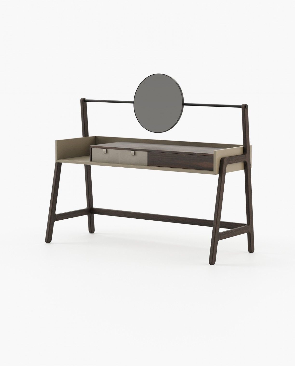 Laskasas HAMLET Dressing Table Smoked Eucalyptus Veneer Matte - Araco Interiors