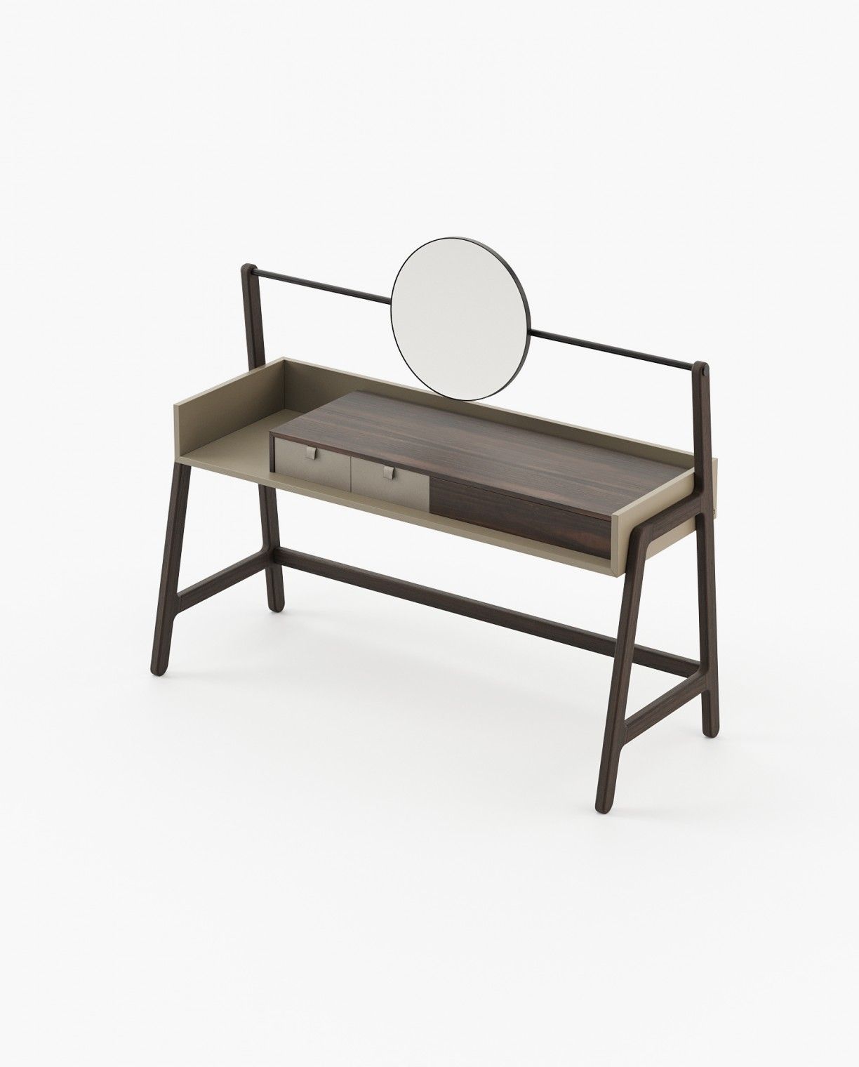 Laskasas HAMLET Dressing Table Smoked Eucalyptus Veneer Matte - Araco Interiors