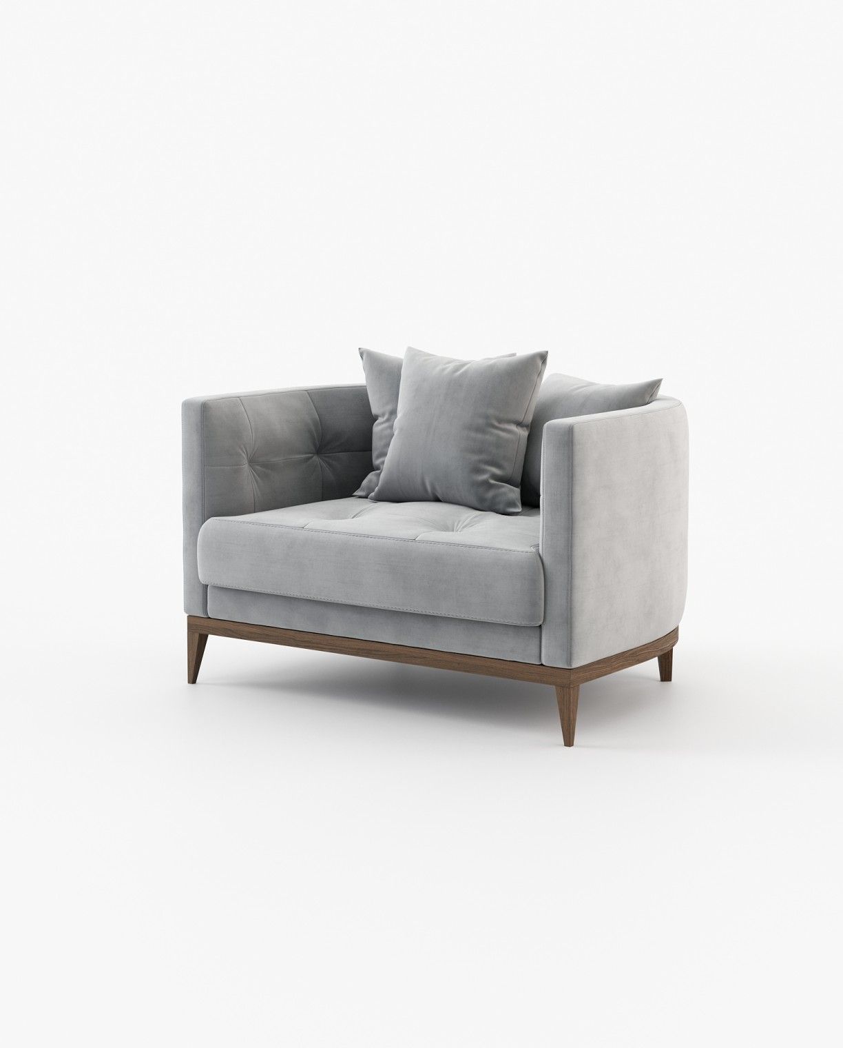 Laskasas HAROLD Armchair Vienna Light Grey - Araco Interiors
