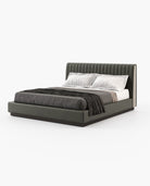 Laskasas HARRY Bed & Headboard Pele Berlin Ebony - Araco Interiors