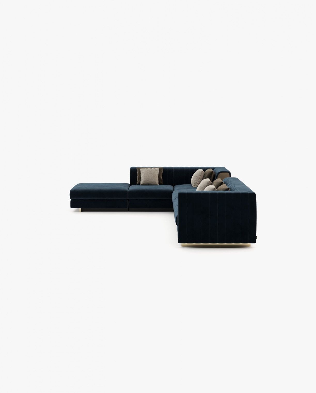 Laskasas HARRY middle seat module Sofa Vienna Deep Blue - Araco Interiors
