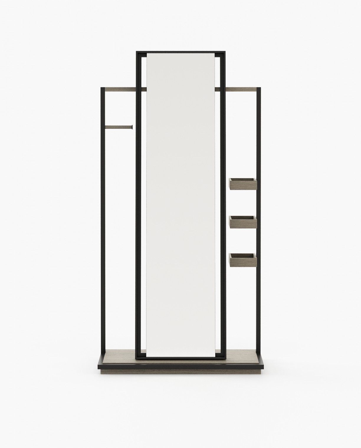 Laskasas HERBERT Mirror Aged Oak Veneer Matte - Araco Interiors