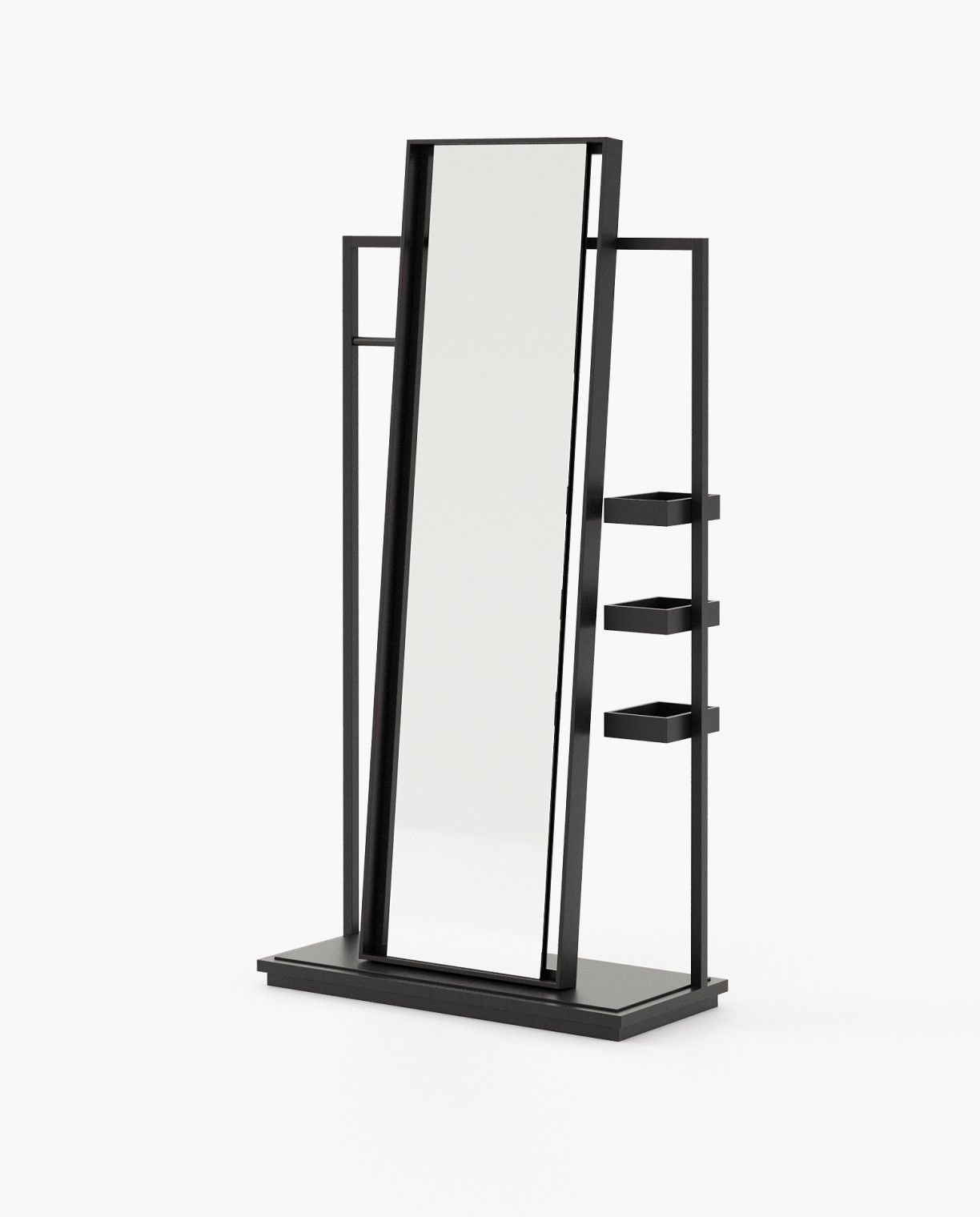 Laskasas HERBERT Mirror Black Lacquer Matte - Araco Interiors