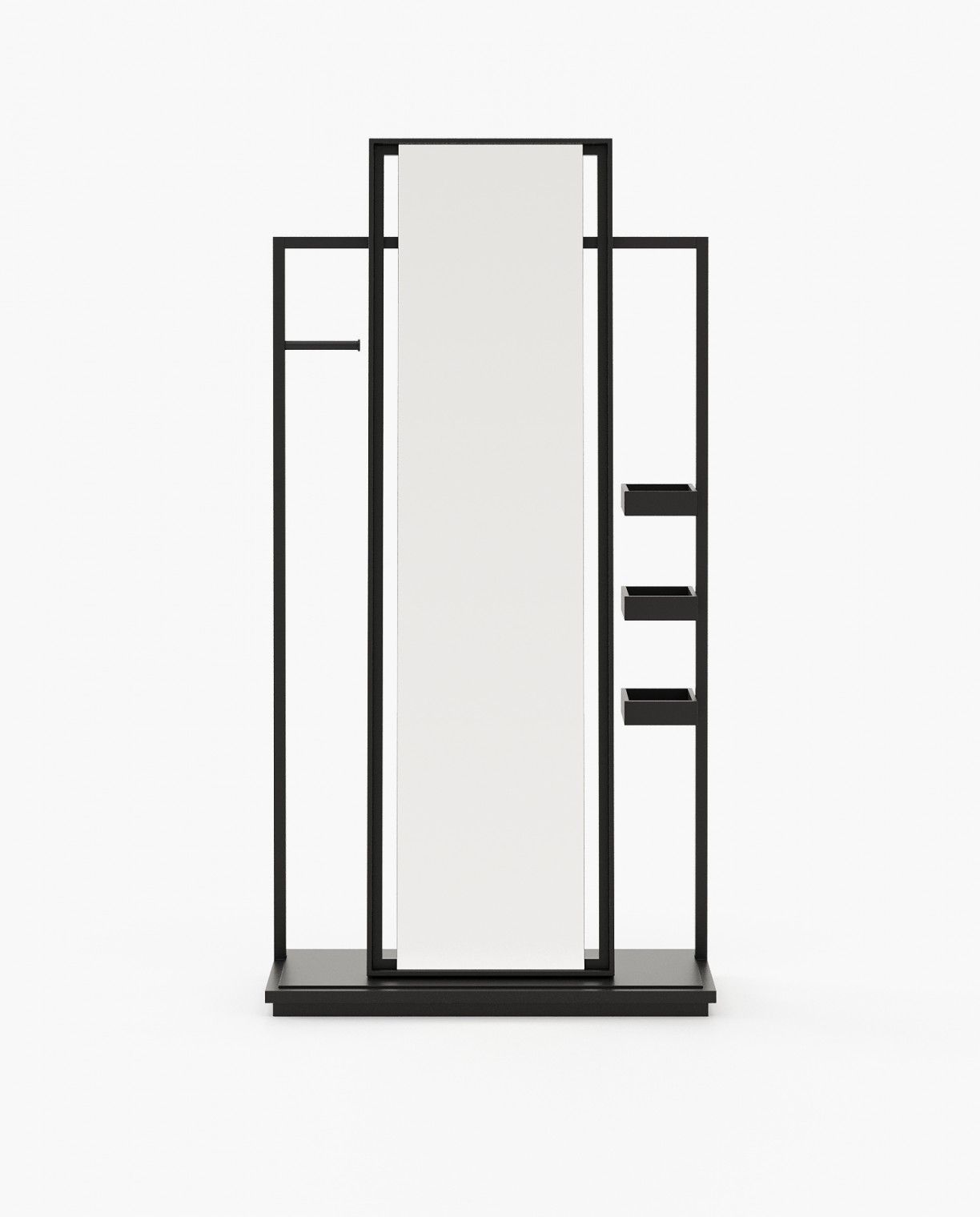 Laskasas HERBERT Mirror Black Lacquer Matte - Araco Interiors
