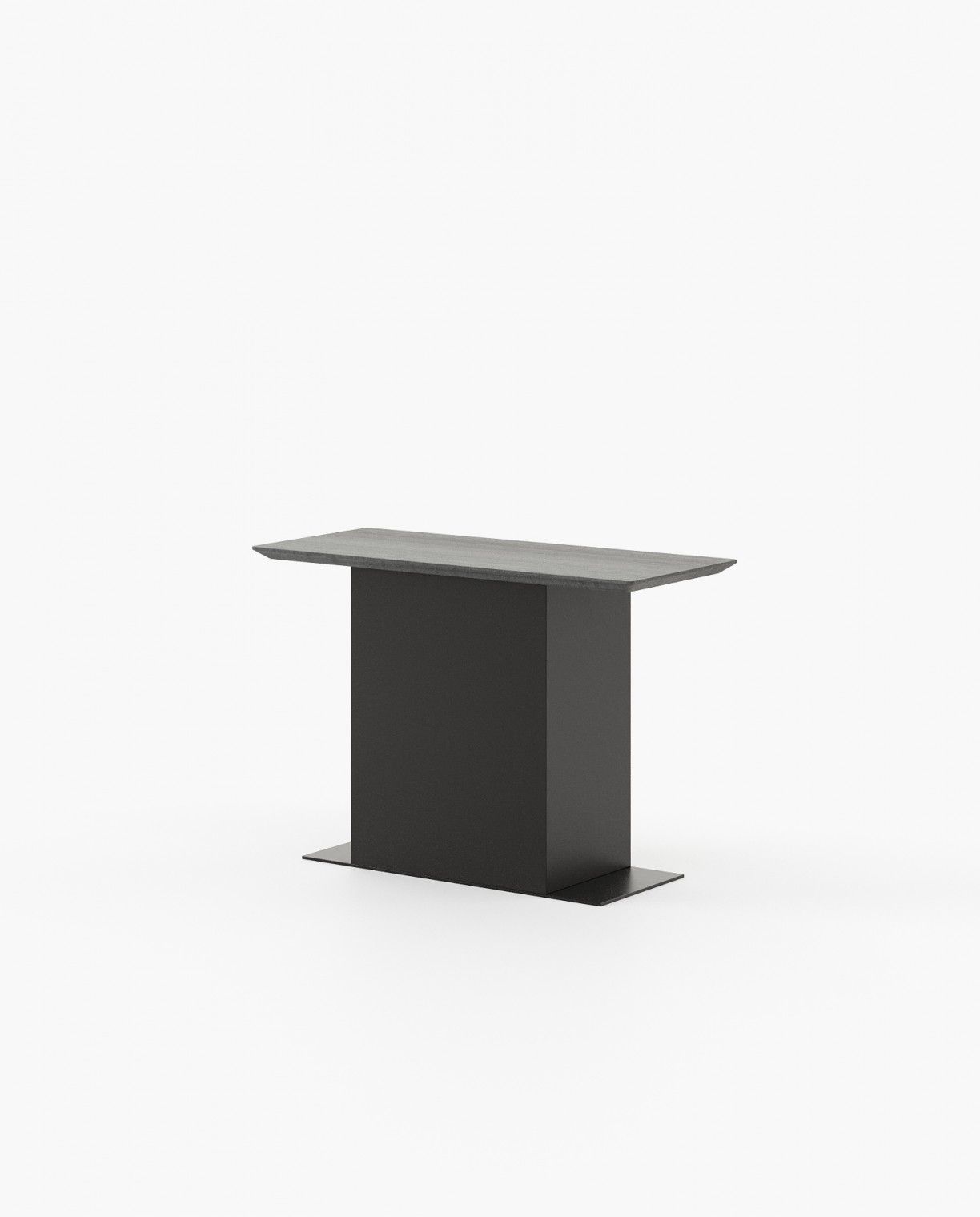 Laskasas HIDRA center side table module wih smartphone charger Nest & Side Table Grey Eucalyptus Veneer Matte - Araco Interiors