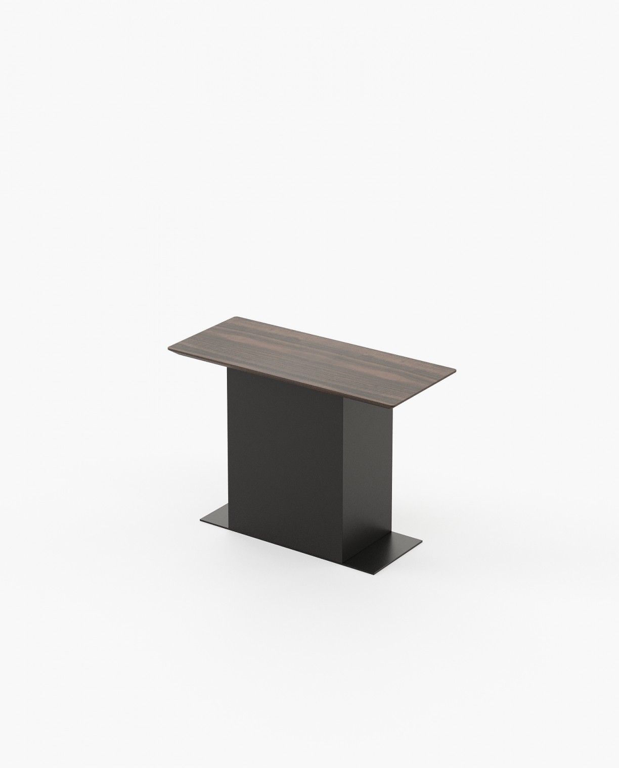 Laskasas HIDRA center side table module wih smartphone charger Nest & Side Table Smoked Eucalyptus Veneer Matte - Araco Interiors