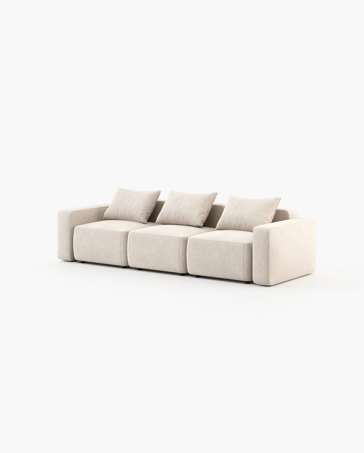 Laskasas HIDRA right chaiselongue module Sofa Xangai White - Araco Interiors