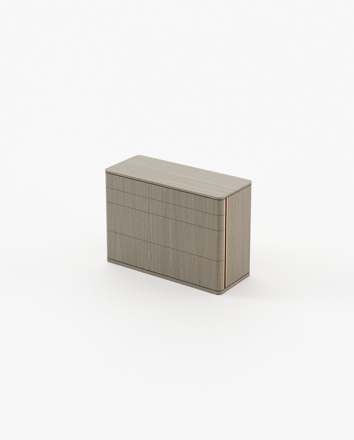 Laskasas HILARY Set of 4 Chest of Drawers Aged Oak Veneer Matte - Araco Interiors
