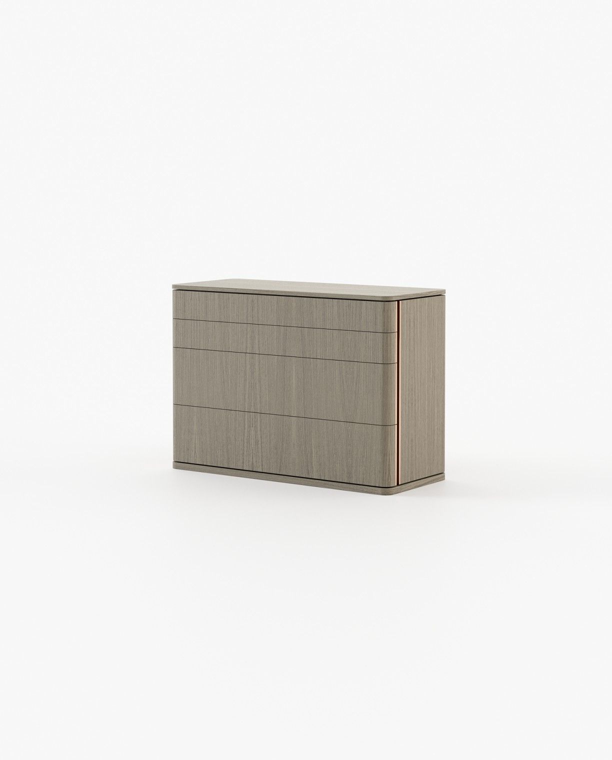 Laskasas HILARY Set of 4 Chest of Drawers Aged Oak Veneer Matte - Araco Interiors