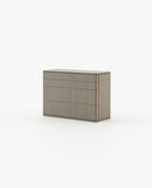 Laskasas HILARY Set of 4 Chest of Drawers Aged Oak Veneer Matte - Araco Interiors