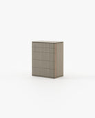Laskasas HILARY Tallboy Chest of Drawers Aged Oak Veneer Matte - Araco Interiors