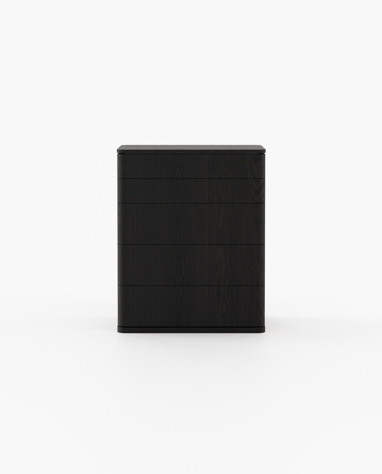 Laskasas HILARY Tallboy Chest of Drawers Black Ash Veneer Matte - Araco Interiors