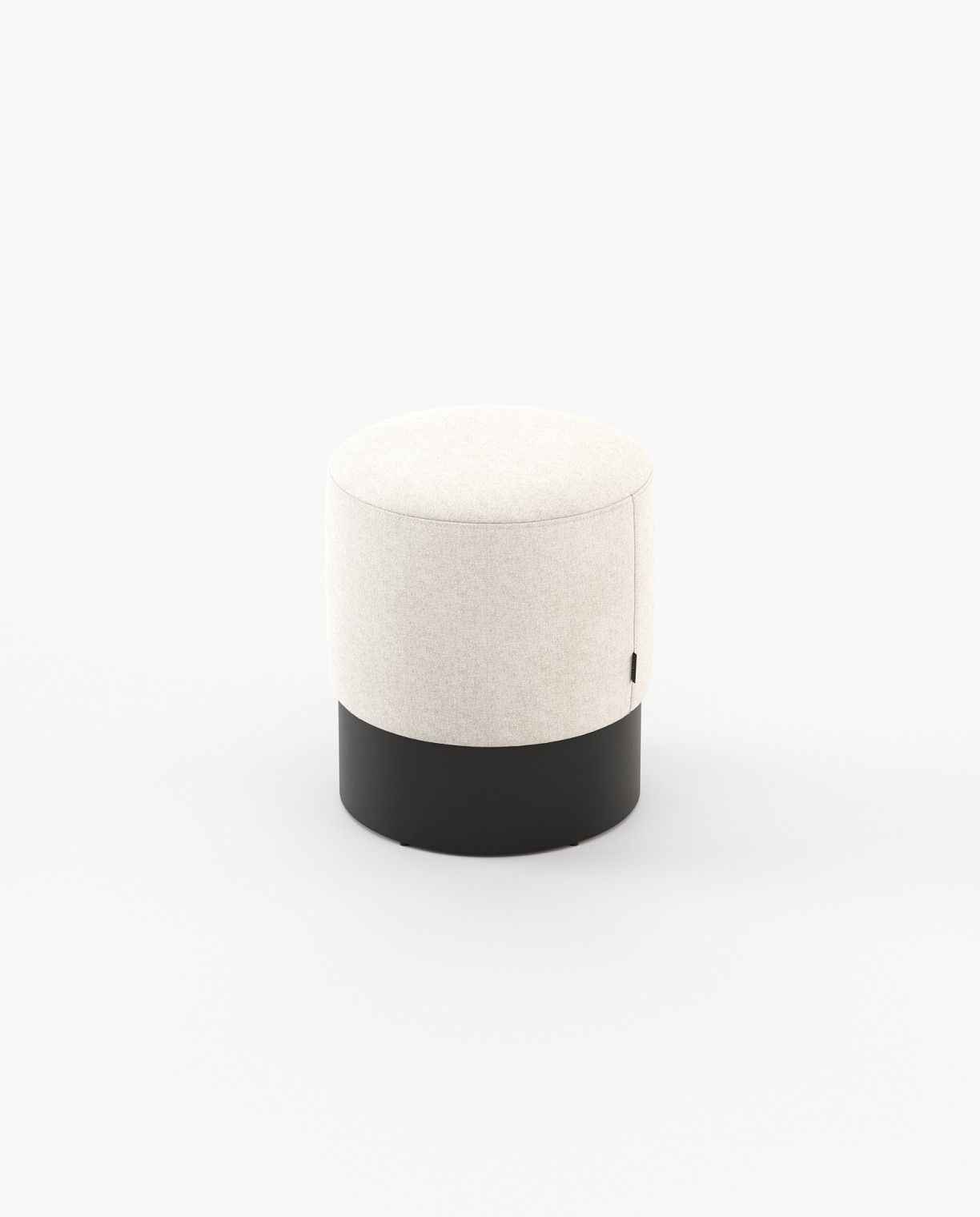 Laskasas ISAAC Footstool & Pouf Xangai White - Araco Interiors