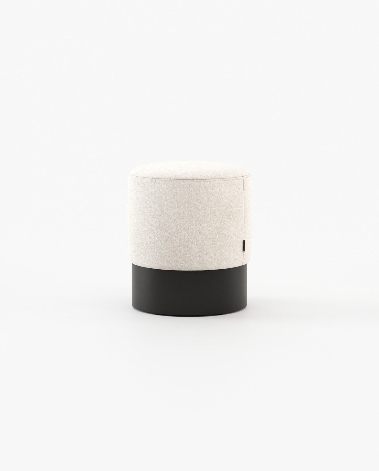 Laskasas ISAAC Footstool & Pouf Xangai White - Araco Interiors