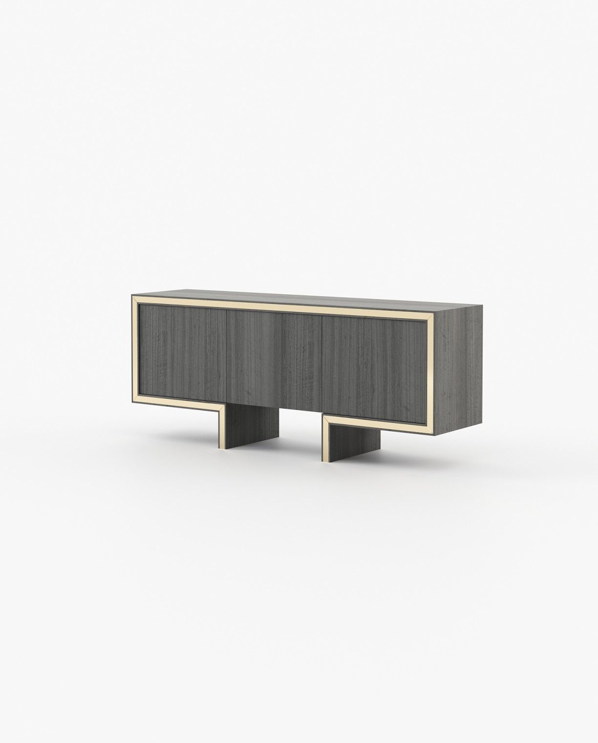 Laskasas ISIS Sideboard Grey Eucalyptus Veneer Matte - Araco Interiors