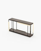 Laskasas IVES Console Table Smoked Eucalyptus Veneer Matte - Araco Interiors