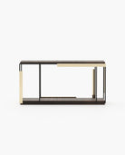 Laskasas IVES Console Table Smoked Eucalyptus Veneer Matte - Araco Interiors