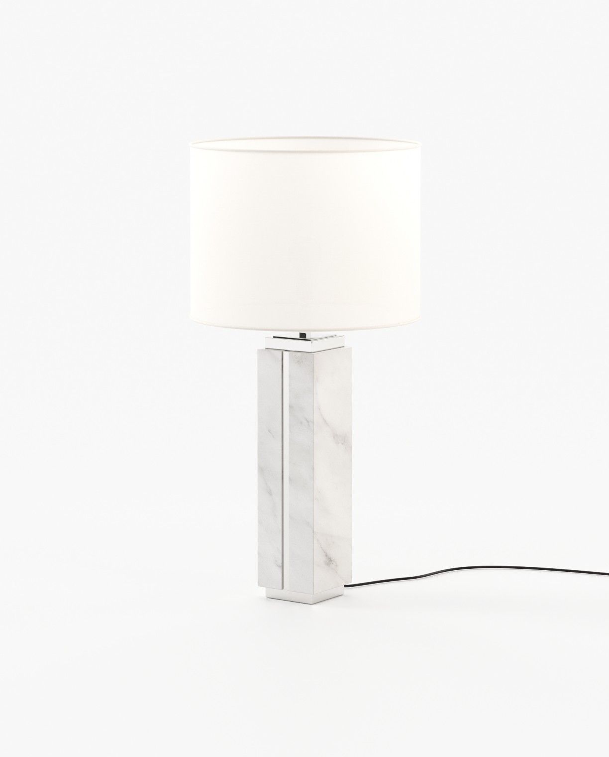 Laskasas JACK Table & Desk Lamp Carrara Marble - Araco Interiors