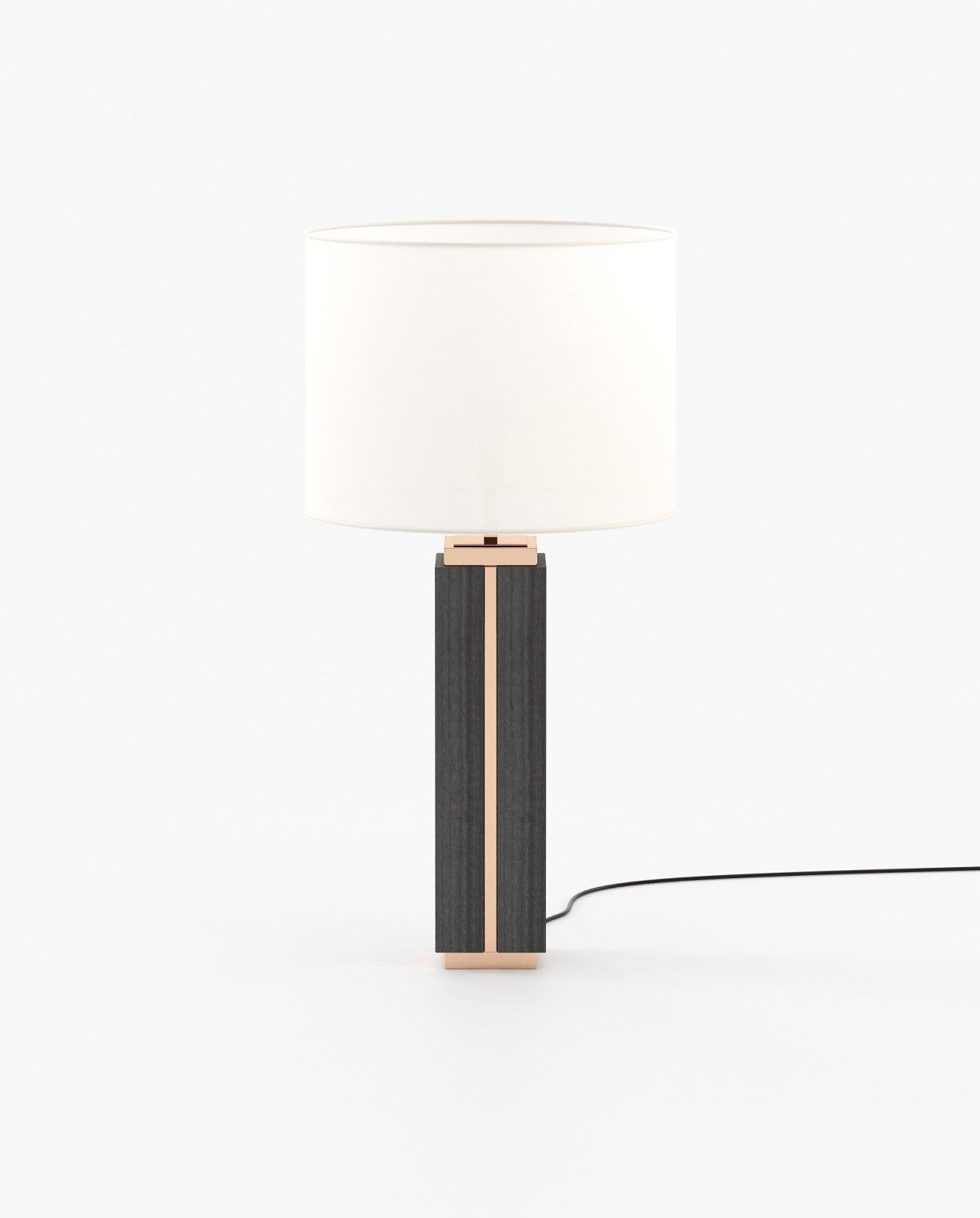 Laskasas JACK Table & Desk Lamp Grey Eucalyptus Veneer Matte - Araco Interiors