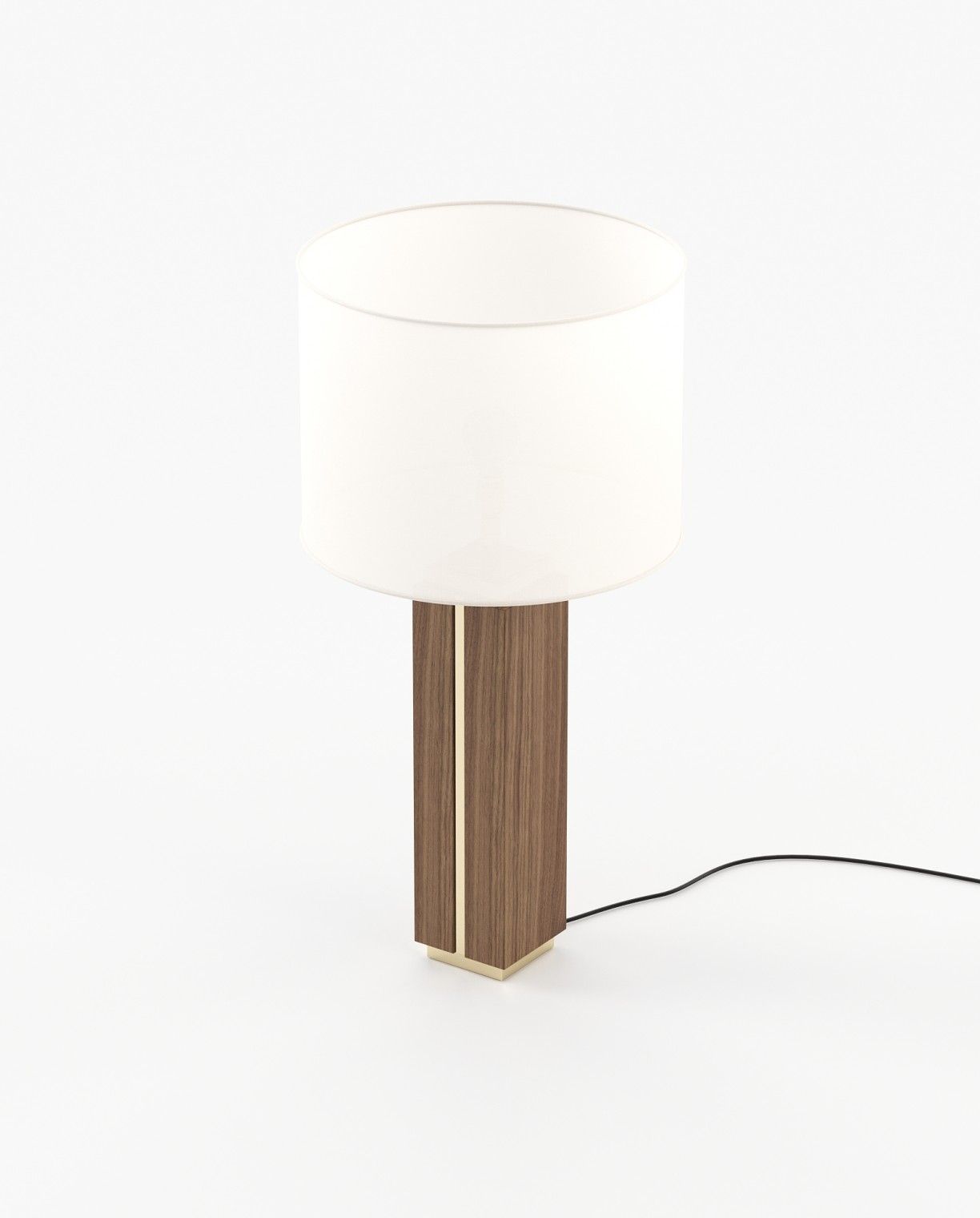 Laskasas JACK Table & Desk Lamp Walnut Veneer Matte - Araco Interiors