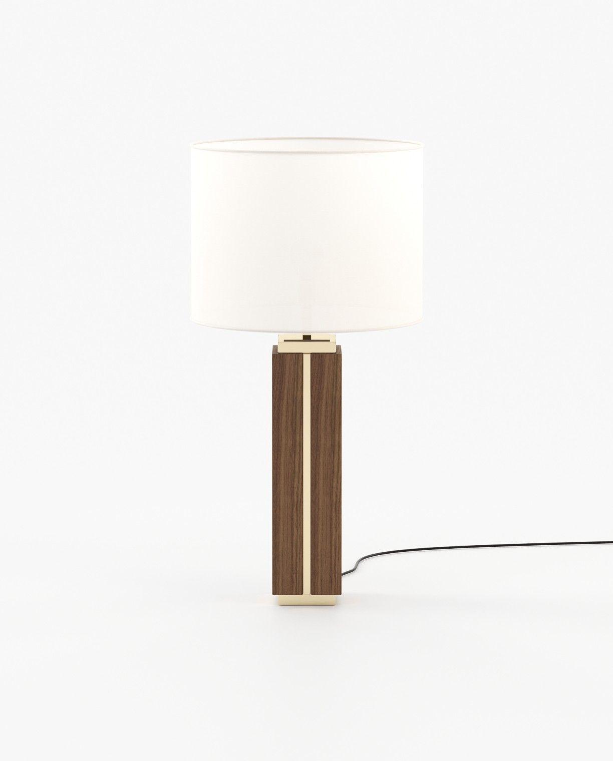 Laskasas JACK Table & Desk Lamp Walnut Veneer Matte - Araco Interiors