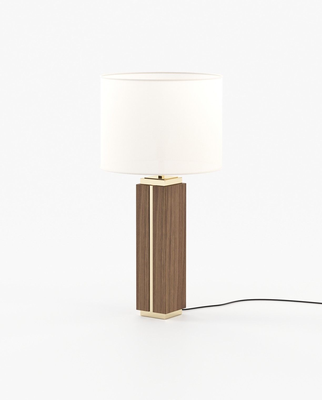 Laskasas JACK Table & Desk Lamp Walnut Veneer Matte - Araco Interiors