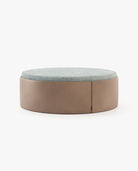 Laskasas JASON Footstool & Pouf Seoul Terra Leather - Araco Interiors
