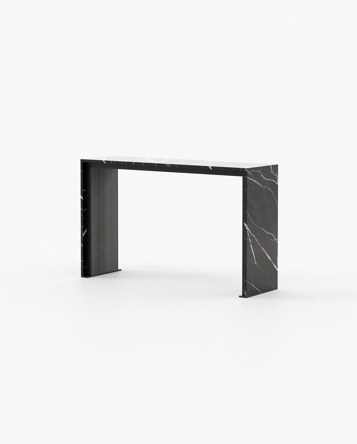 Laskasas JILL Console Table Grey Eucalyptus Veneer Matte - Araco Interiors