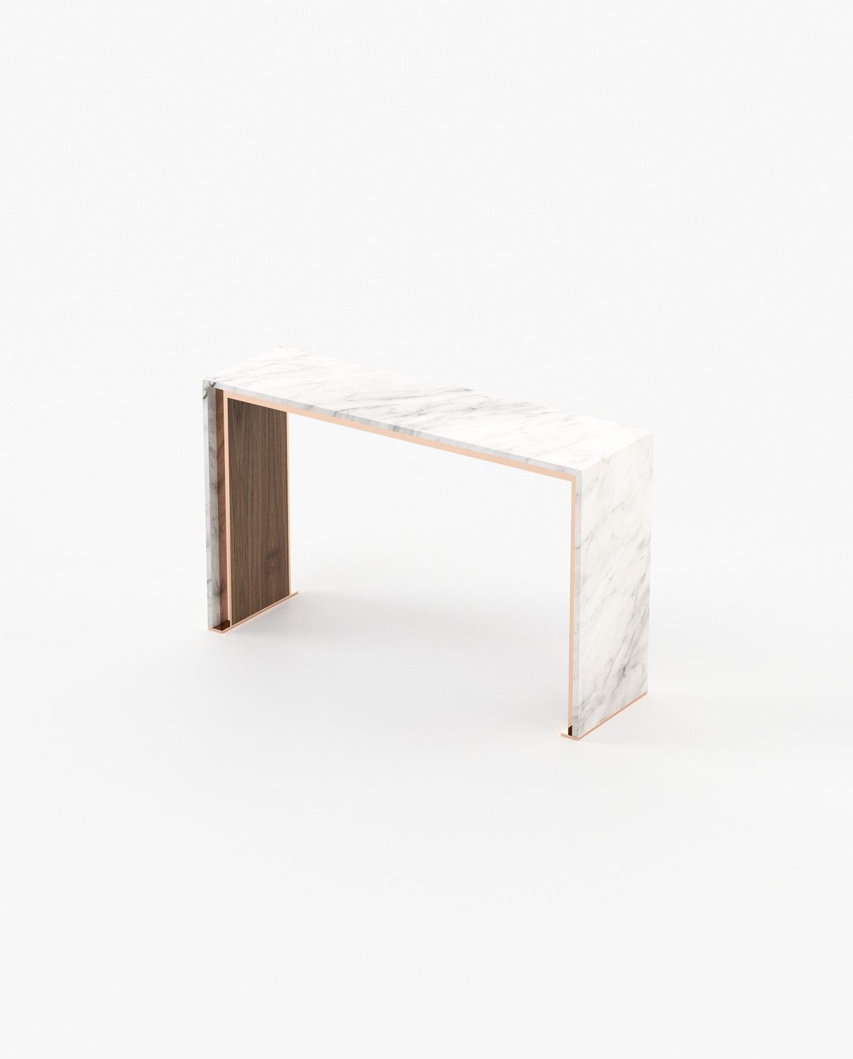 Laskasas JILL Console Table Walnut Veneer Matte - Araco Interiors