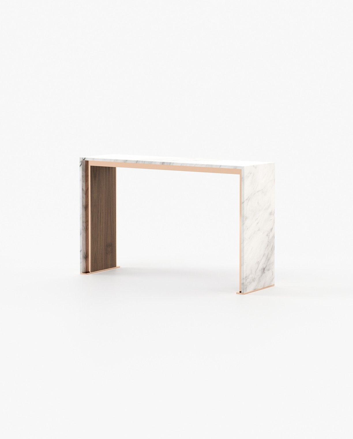 Laskasas JILL Console Table Walnut Veneer Matte - Araco Interiors