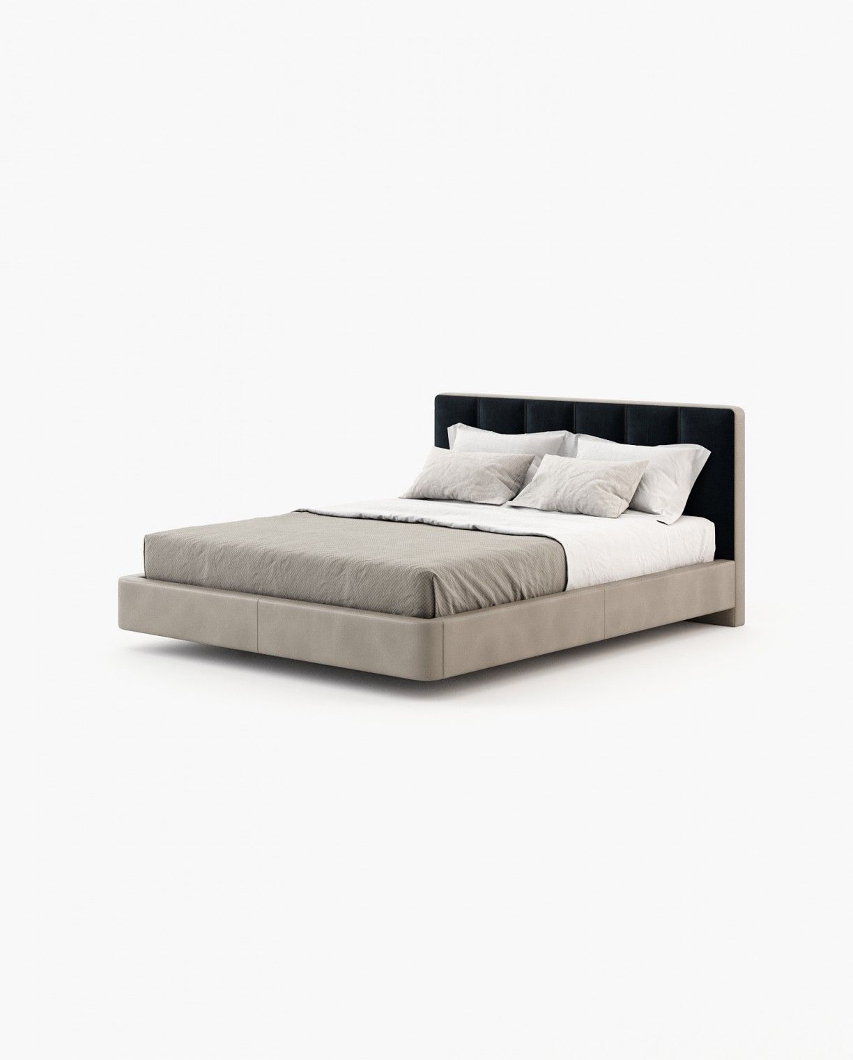 Laskasas JODY Bed & Headboard Vienna Deep Blue - Araco Interiors
