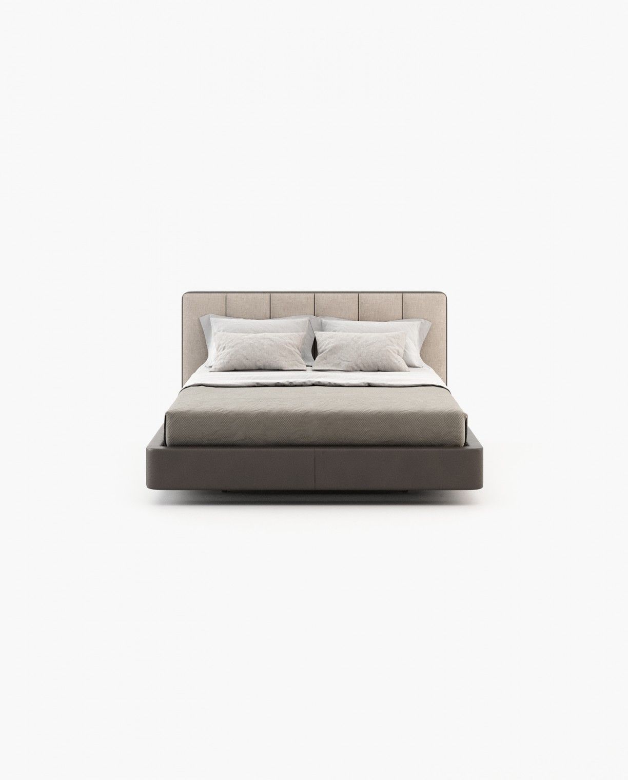 Laskasas JODY Bed & Headboard Xangai White - Araco Interiors