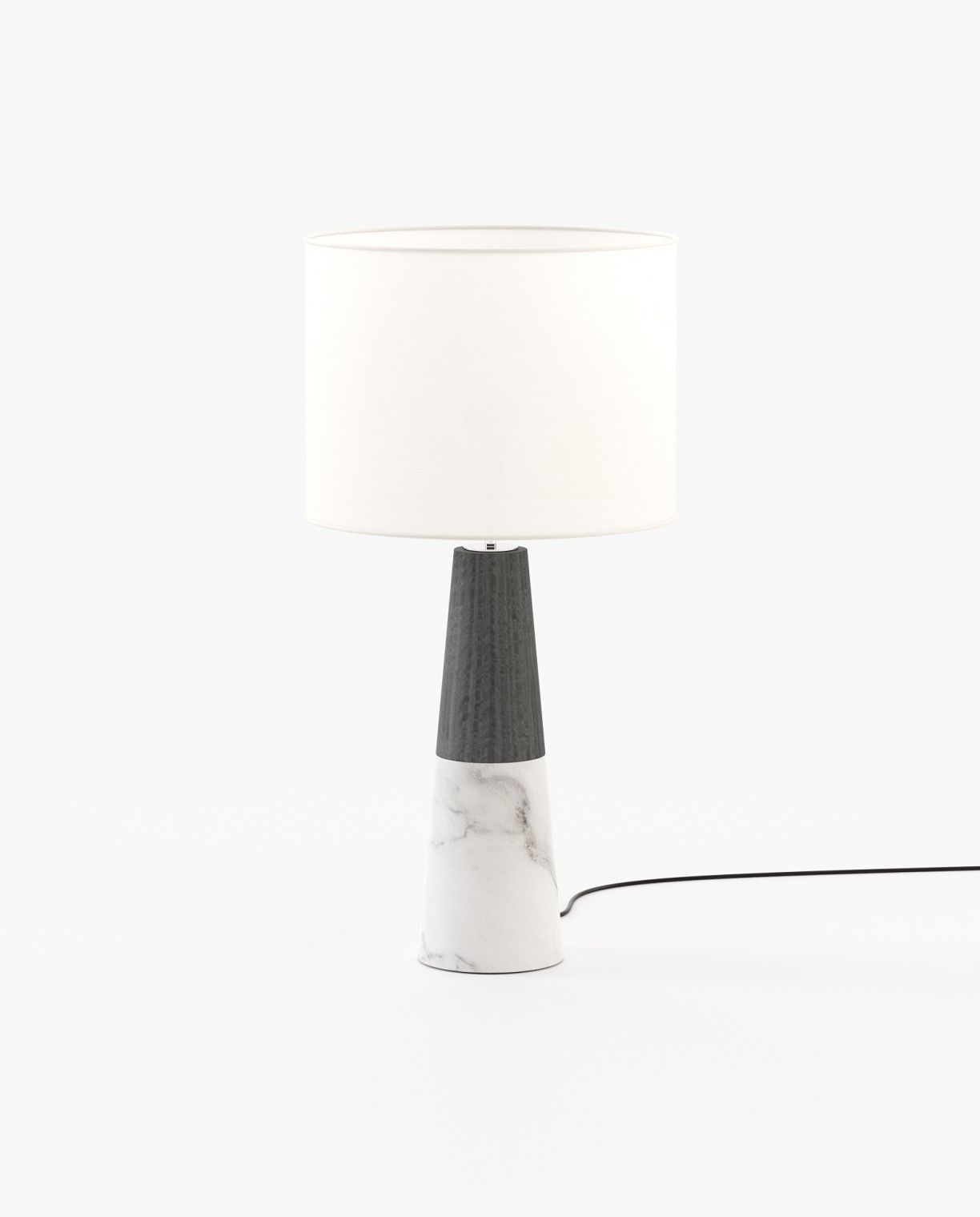 Laskasas JUDE Table & Desk Lamp Carrara Marble - Araco Interiors