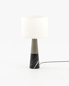 Laskasas JUDE Table & Desk Lamp Nero Marquina Polished Marble - Araco Interiors
