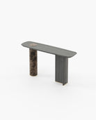 Laskasas KAHLO Console Table Grey Eucalyptus Veneer Matte - Araco Interiors