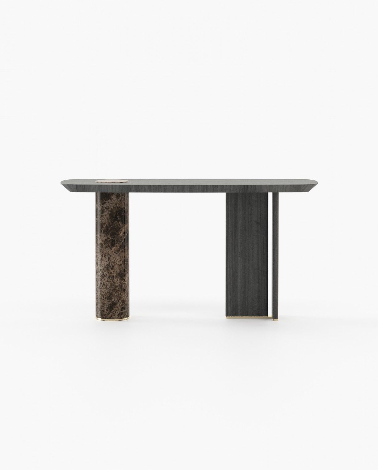 Laskasas KAHLO Console Table Grey Eucalyptus Veneer Matte - Araco Interiors