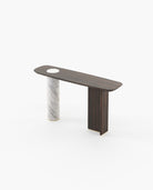 Laskasas KAHLO Console Table Smoked Eucalyptus Veneer Matte - Araco Interiors