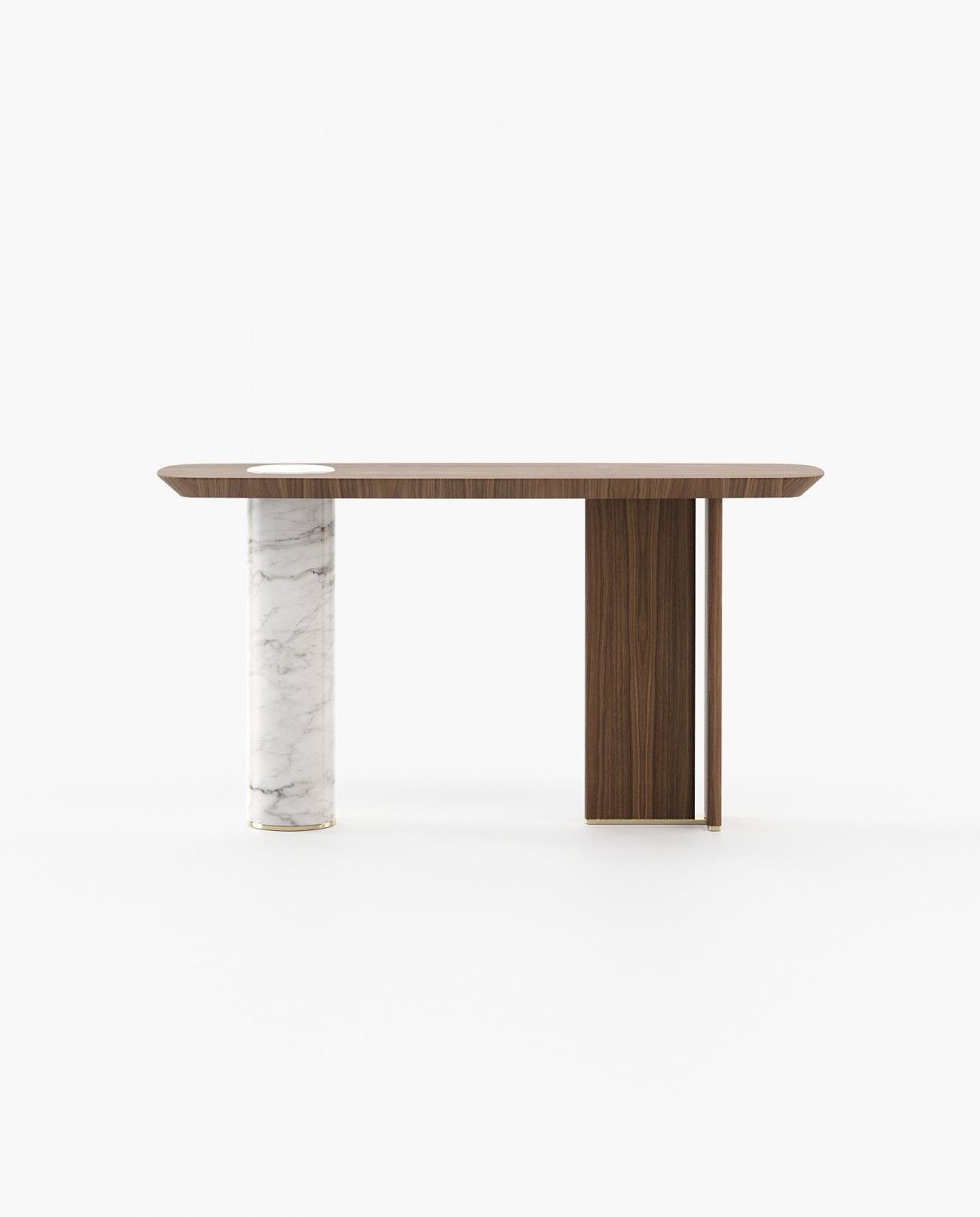 Laskasas KAHLO Console Table Walnut Veneer Matte - Araco Interiors