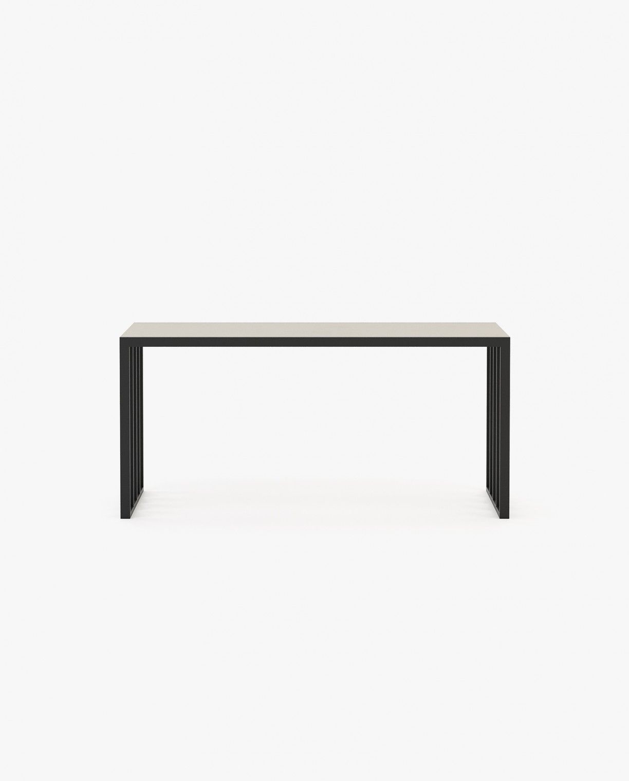 Laskasas KAMPALA Desk Beige Grey Lacquer Matte - Araco Interiors