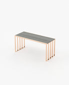 Laskasas KAMPALA Desk Grey Eucalyptus Veneer Matte - Araco Interiors